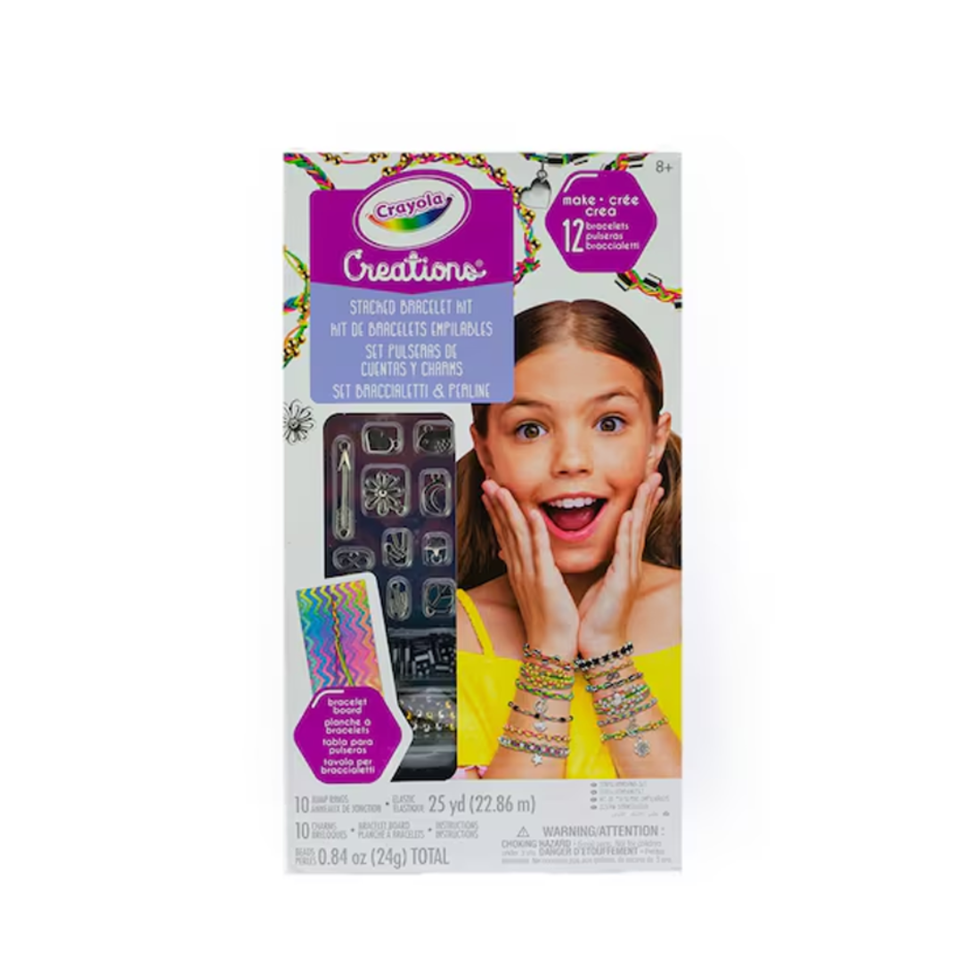 Set Pulceras De Cuentas Y Charms Crayola.