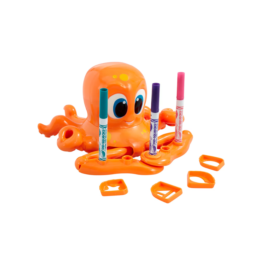 Oscar El Pulpo Diseña Girando Crayola.