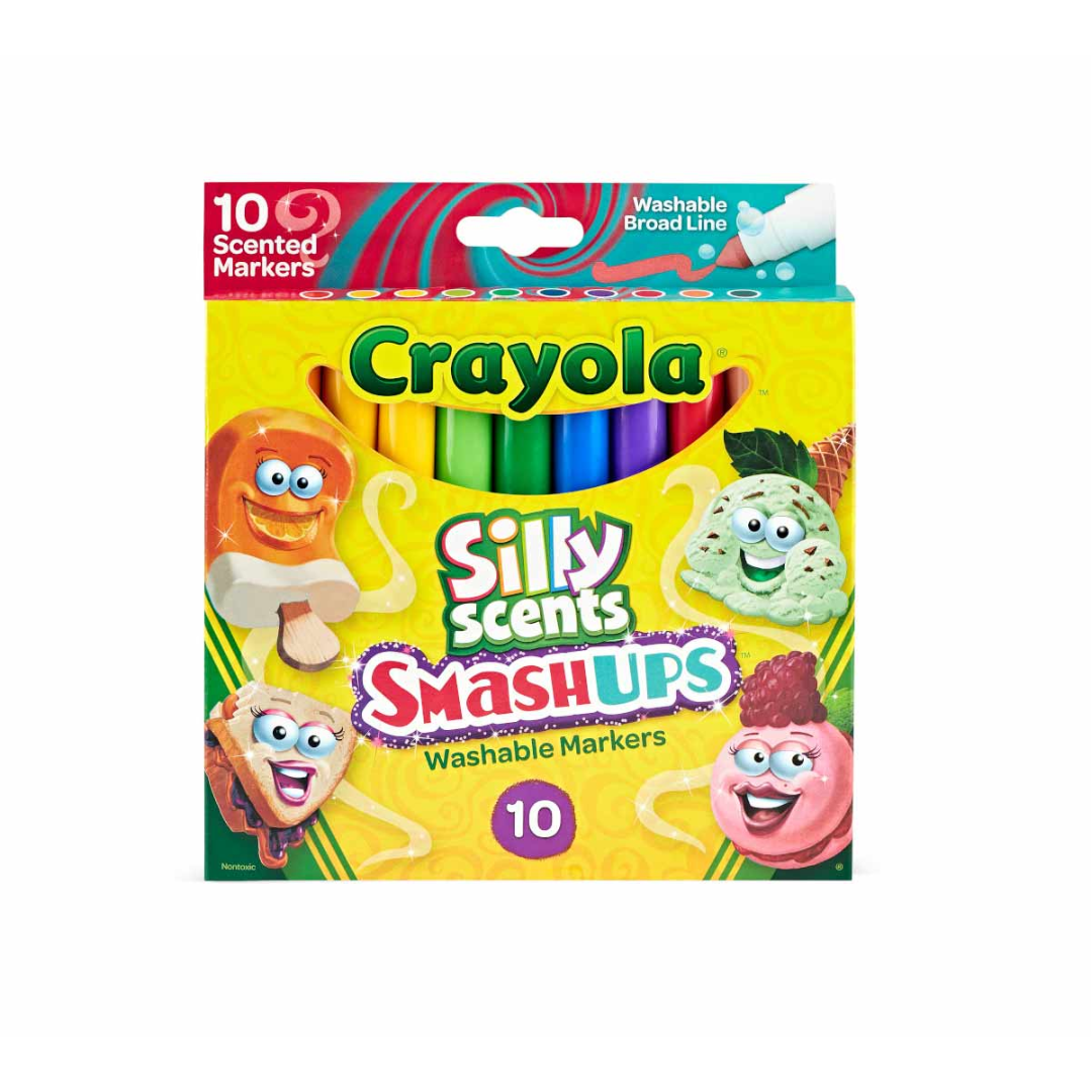 Marcador Estche 10c Jumbo con Aroma Lavable,Crayola