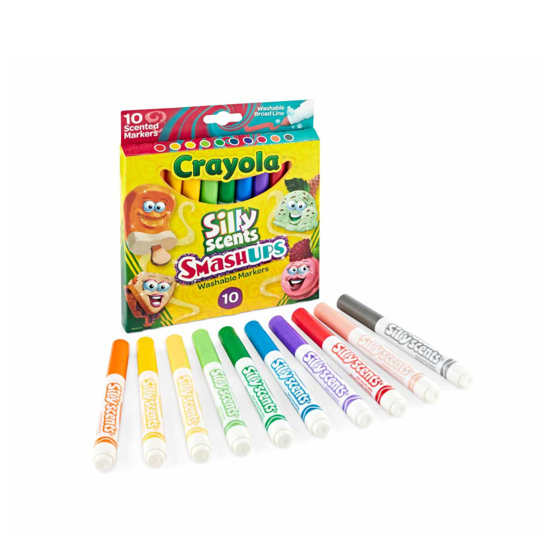 Marcador Estche 10c Jumbo con Aroma Lavable,Crayola