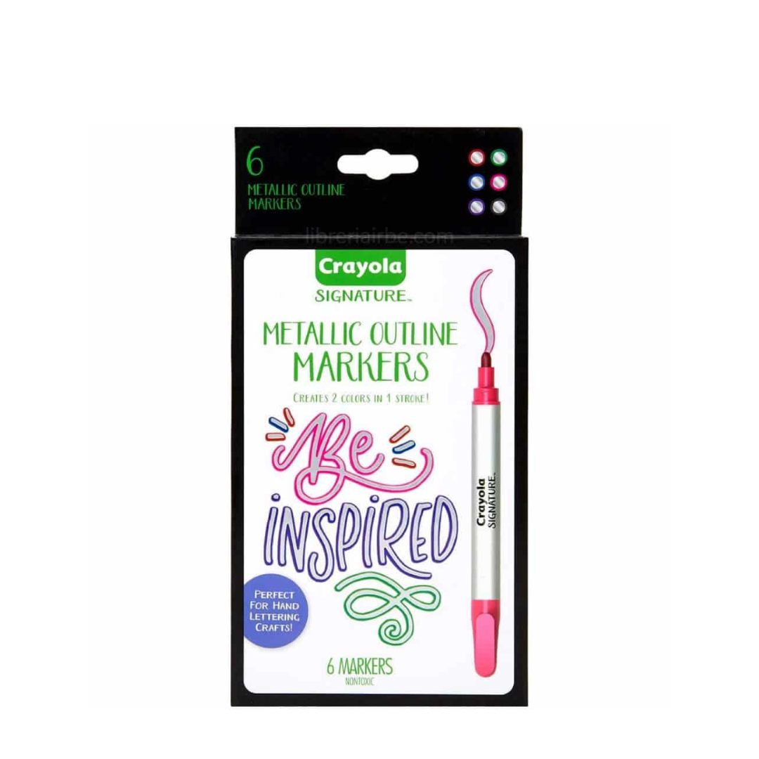 Marcador Estche 6c Metalicos Crayola