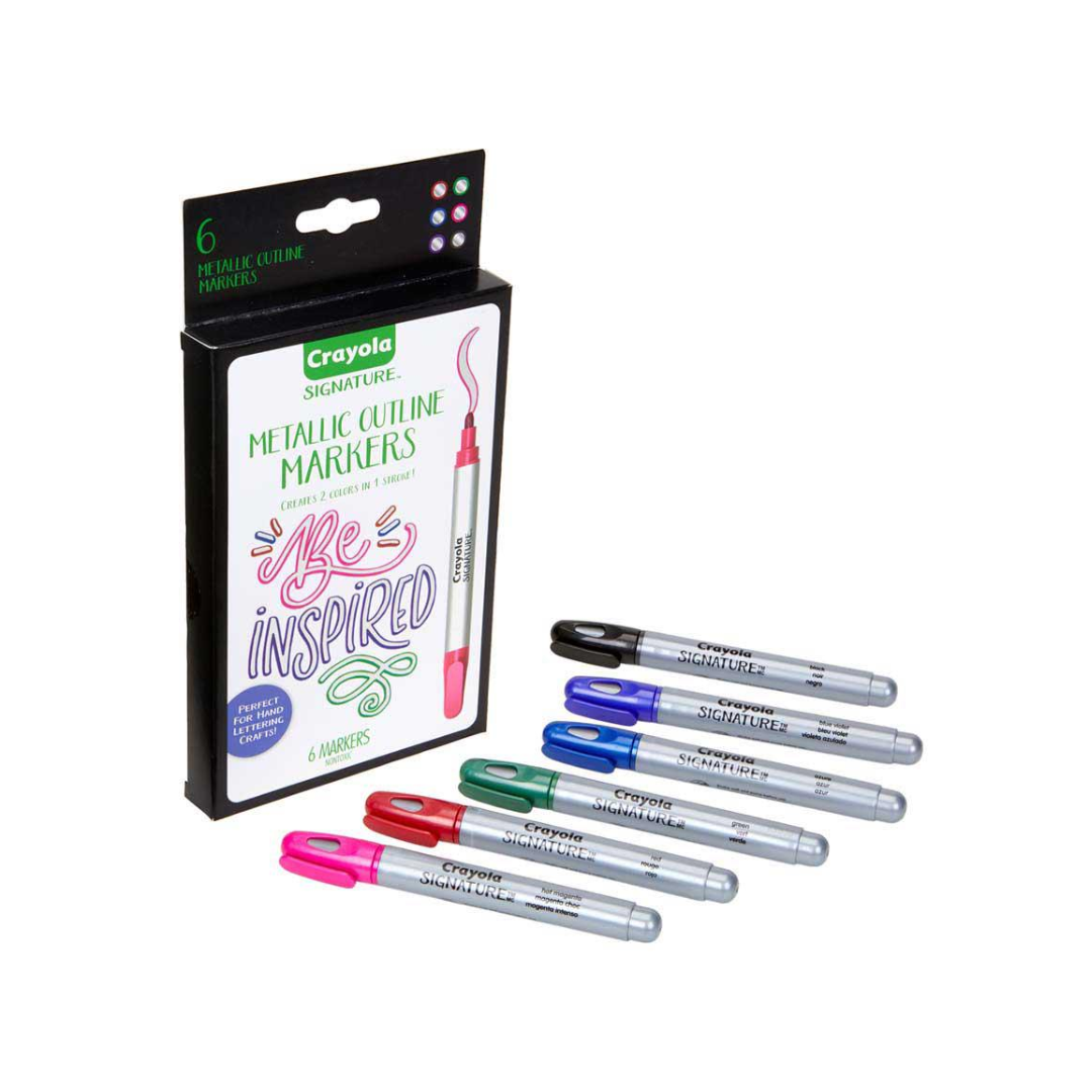 Marcador Estche 6c Metalicos Crayola