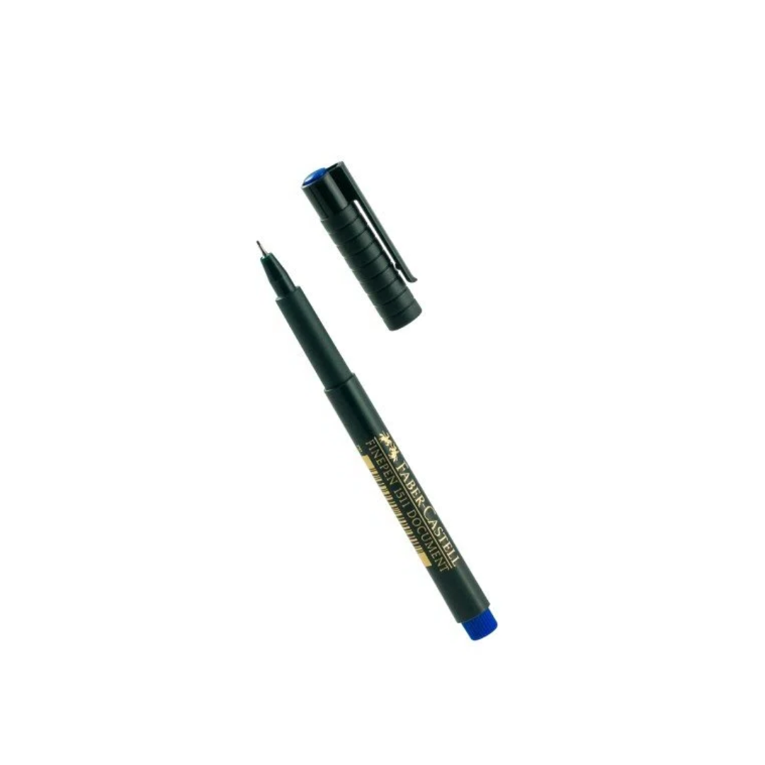 Marcador Rapidografo Punta fina 0.5mm Azul. Faber Castell