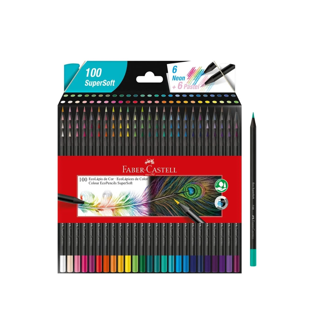 Crayon Madera 100c Largo SuperSoft Faber Castell