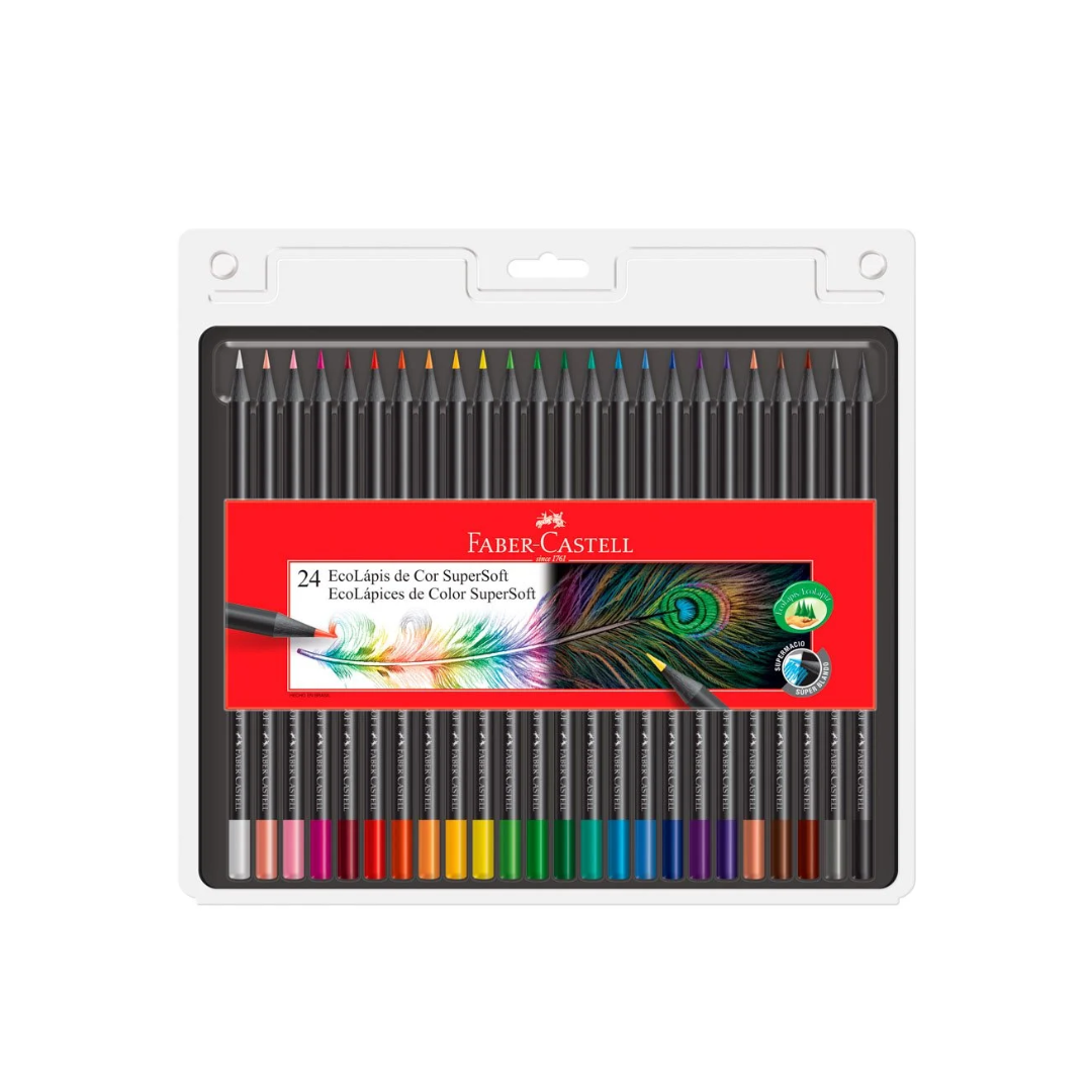 Crayon Madera 24c Largo SuperSoft Faber Castell