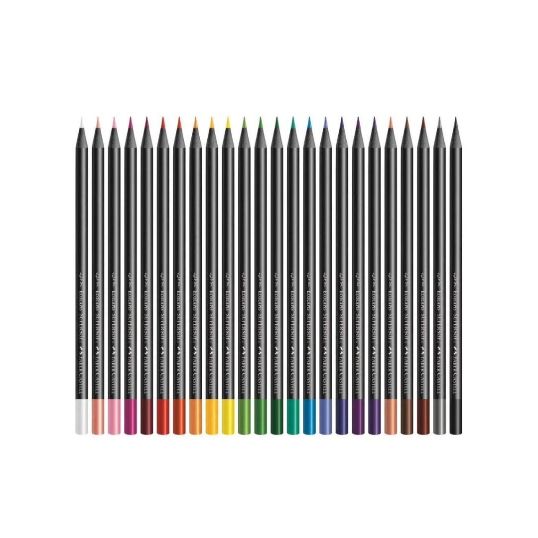 Crayon Madera 24c Largo SuperSoft Faber Castell