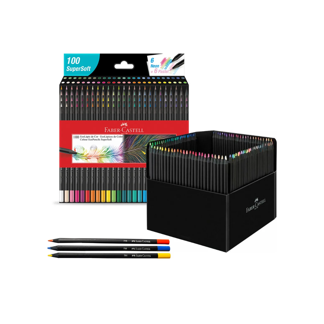 Crayon Madera 100c Largo SuperSoft Faber Castell