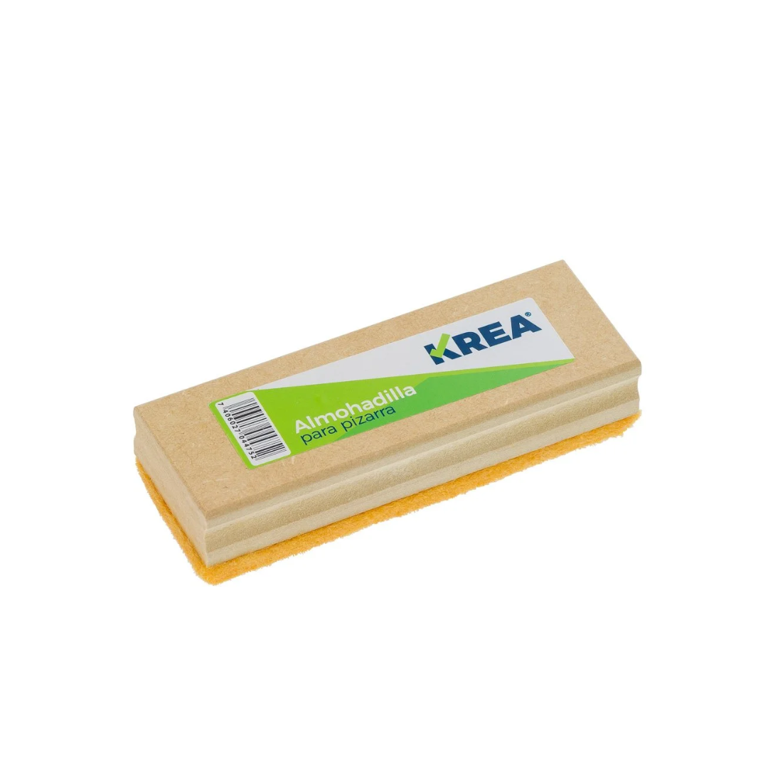 Almohadilla para pizarrón Krea madera felpa amarilla