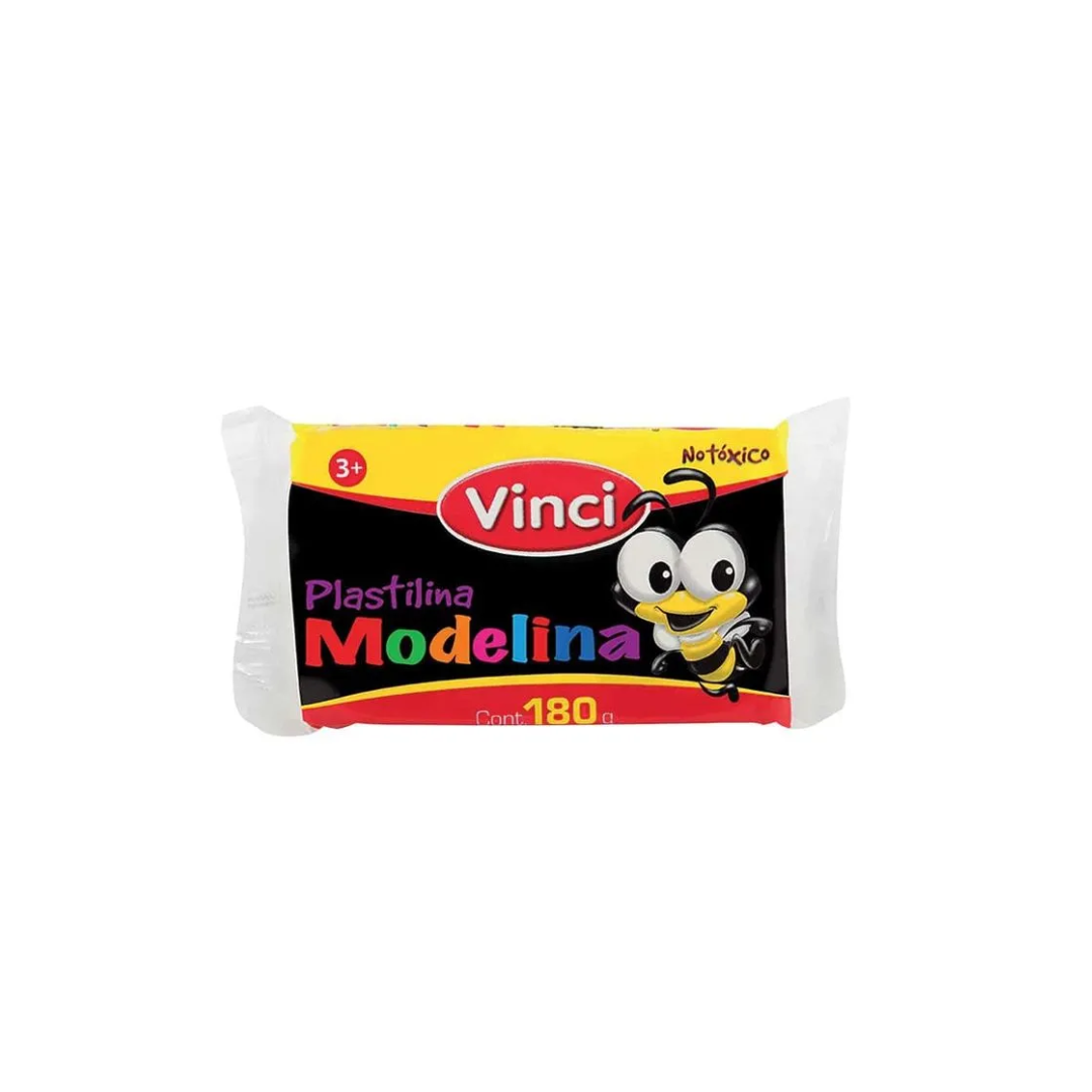 Plasticina Marq.180gr. Negro Vinci