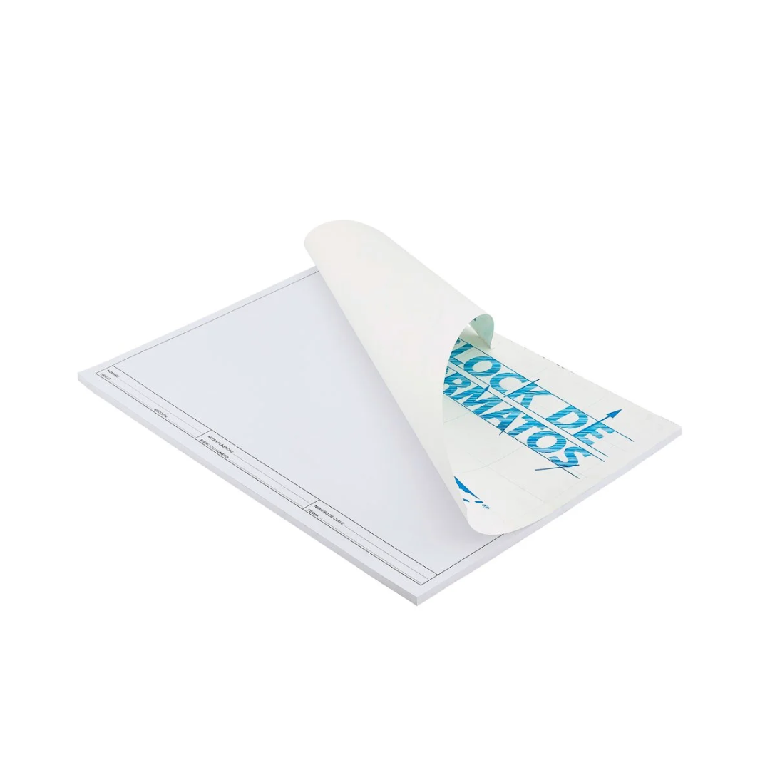 Block de Formato Marginado. 120grs. Tamaño 13x17. 50H. Fast