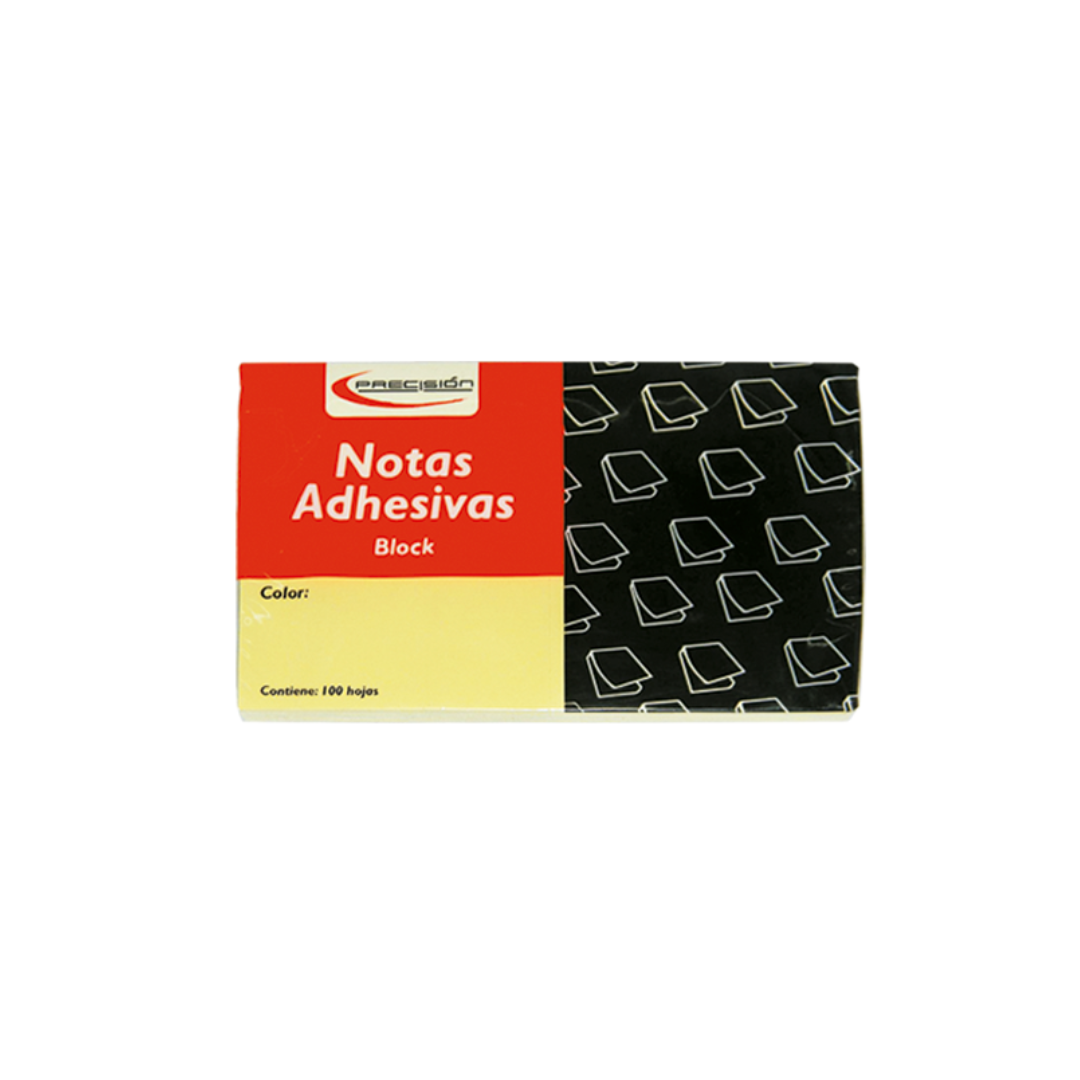 Block de Notas adhesivas 3 x 5" 100H Amarillo Precision