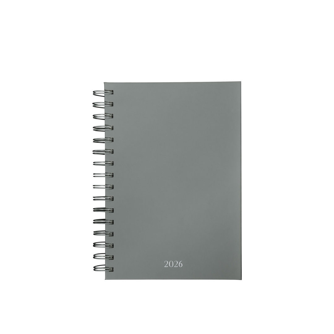 Agenda Diaria Lette 2026 Gris