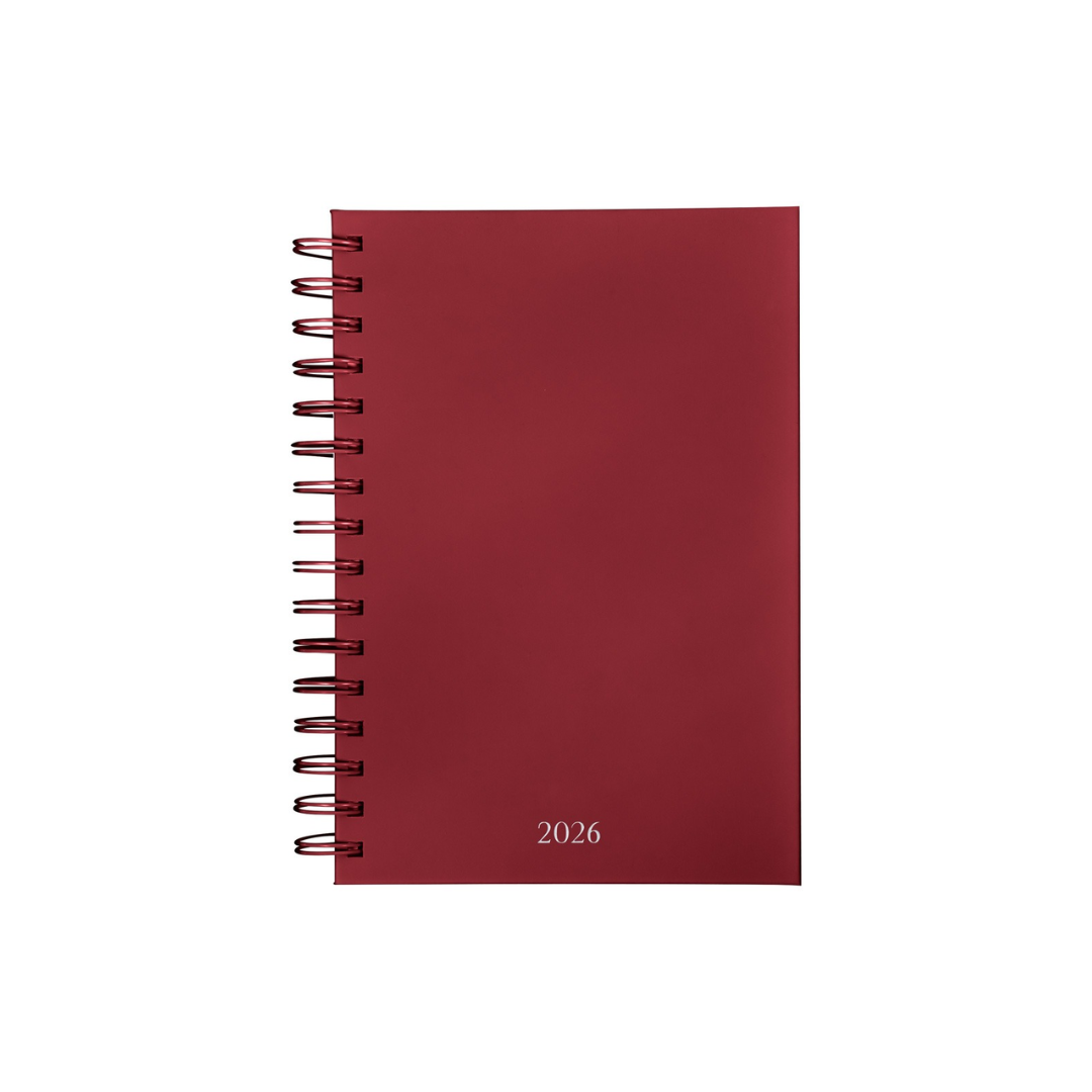 Agenda Diaria Lette 2026 Rojo