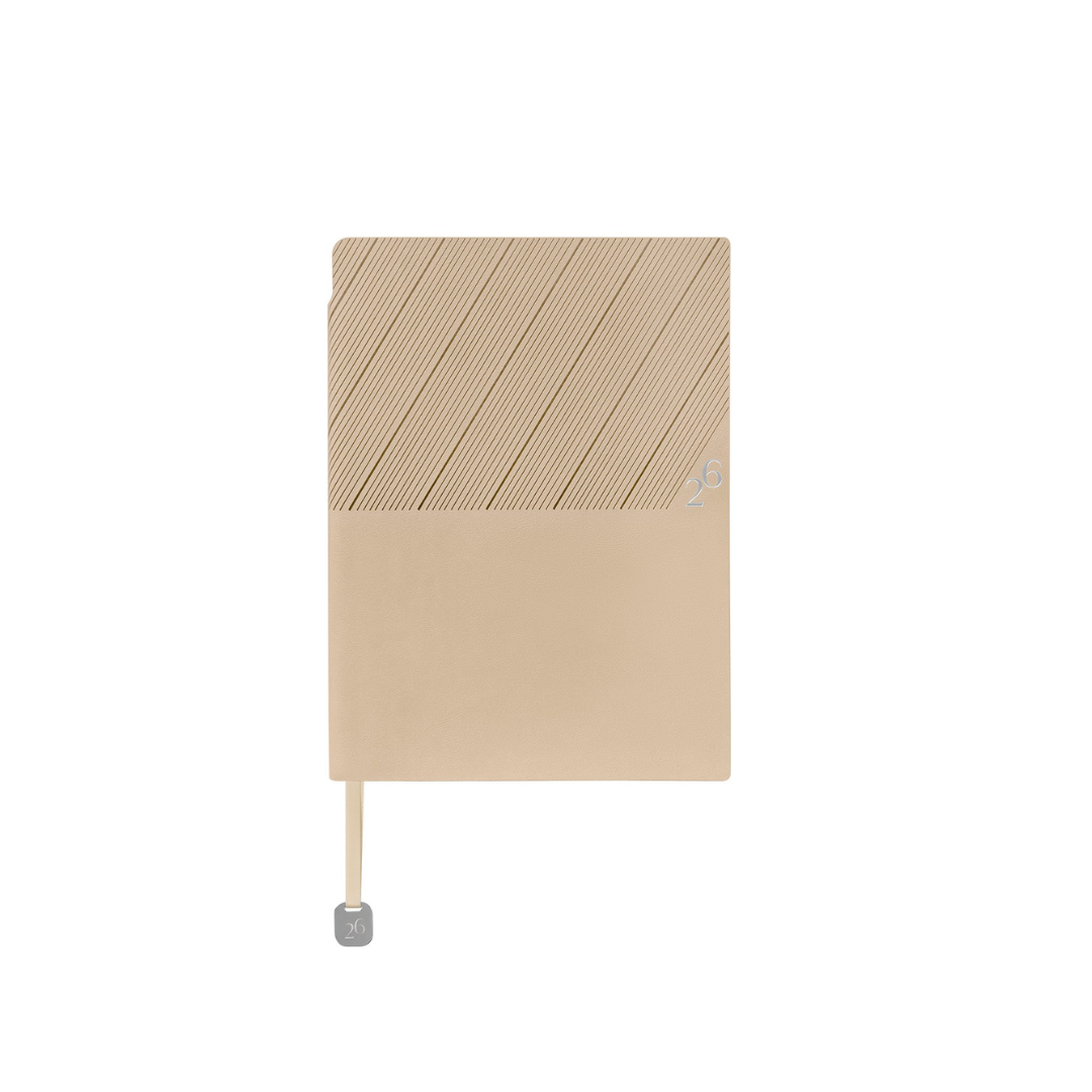 Agenda Clásica Semanal 2026 Beige.