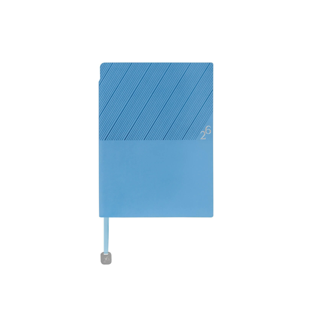 Agenda Clásica Semanal 2026 Celeste.