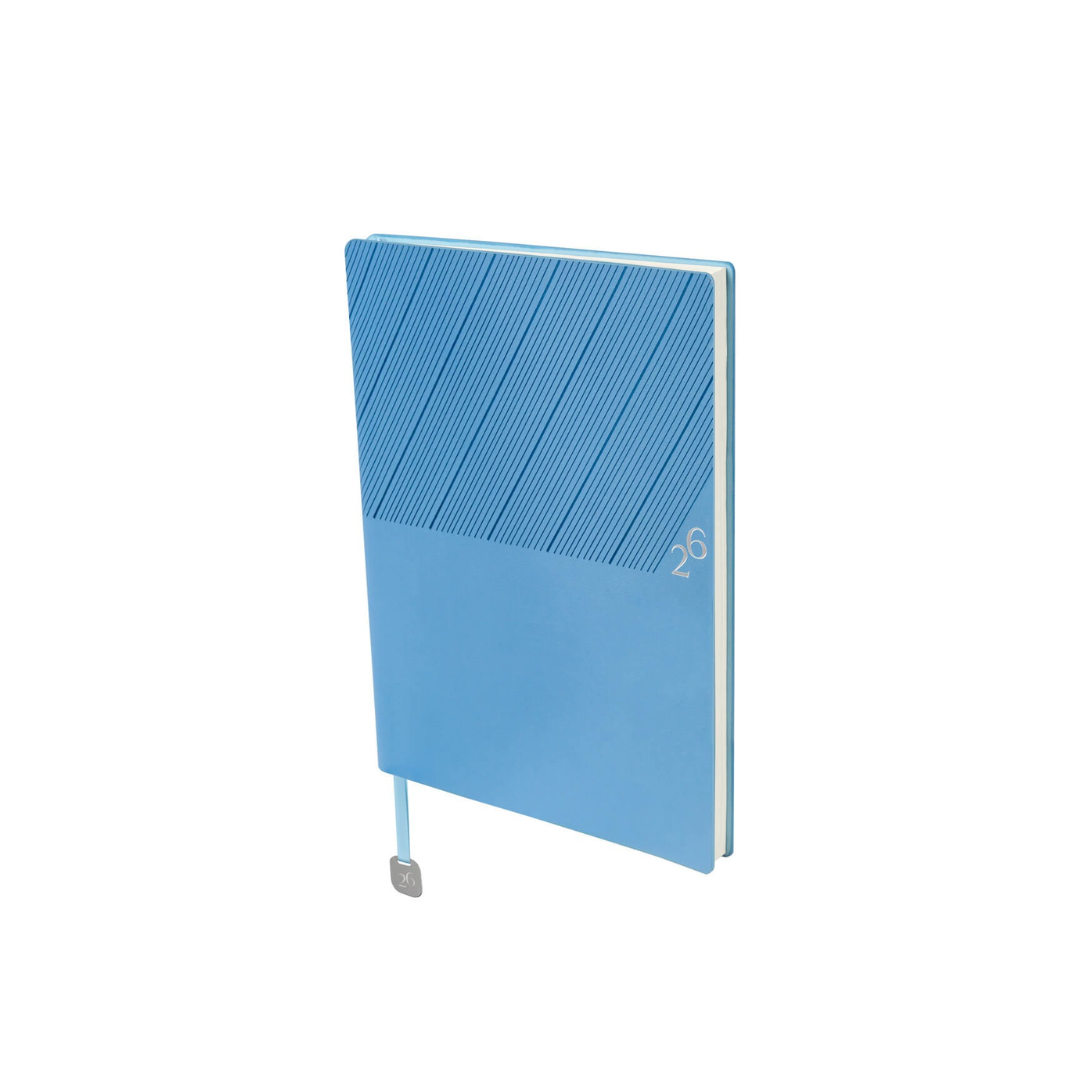 Agenda Clásica Semanal 2026 Celeste.