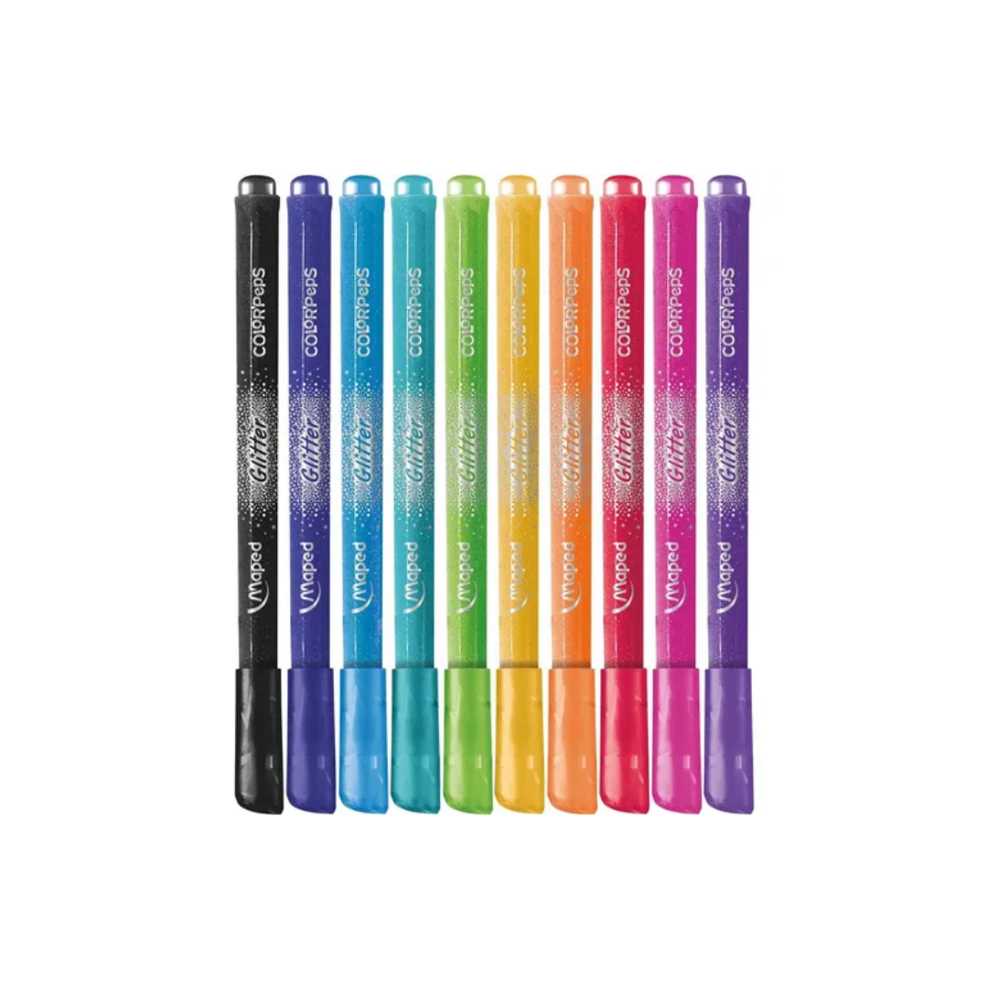 Marcador Estuche 10c Glittel Color Peps Maped