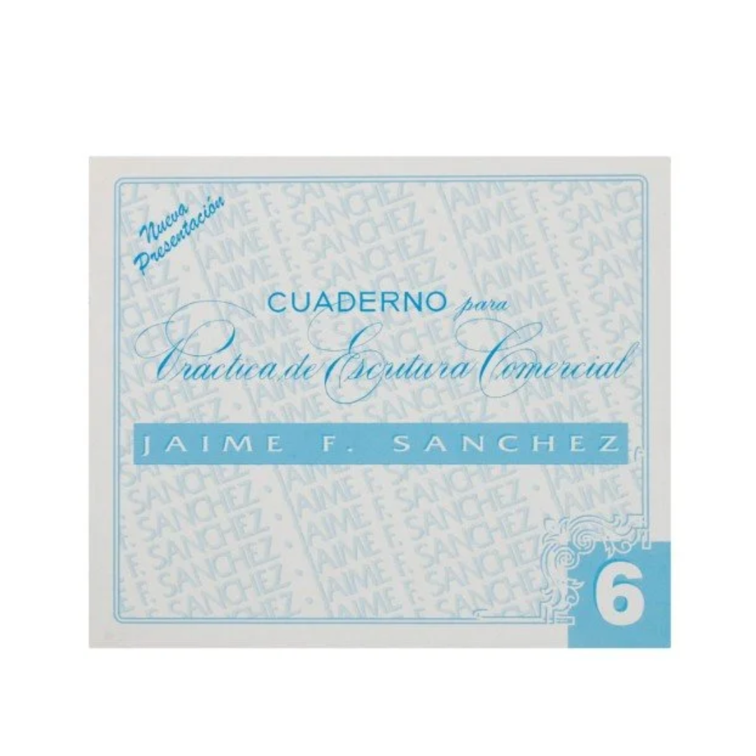 CUADERNO DE CALIGRAFIA JAIME SANCHEZ 6
