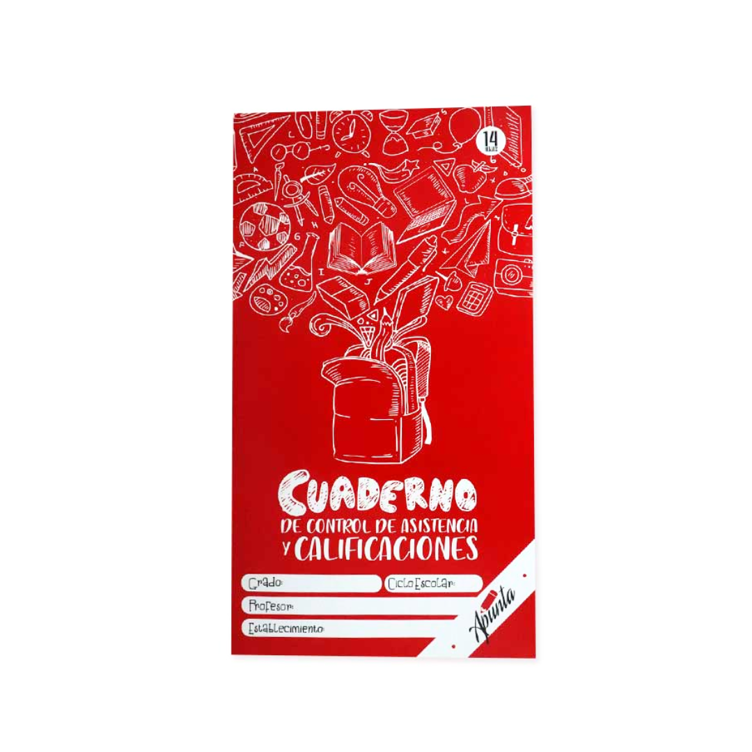 Cuaderno Asistencia 14H/60L Largo Apunta.