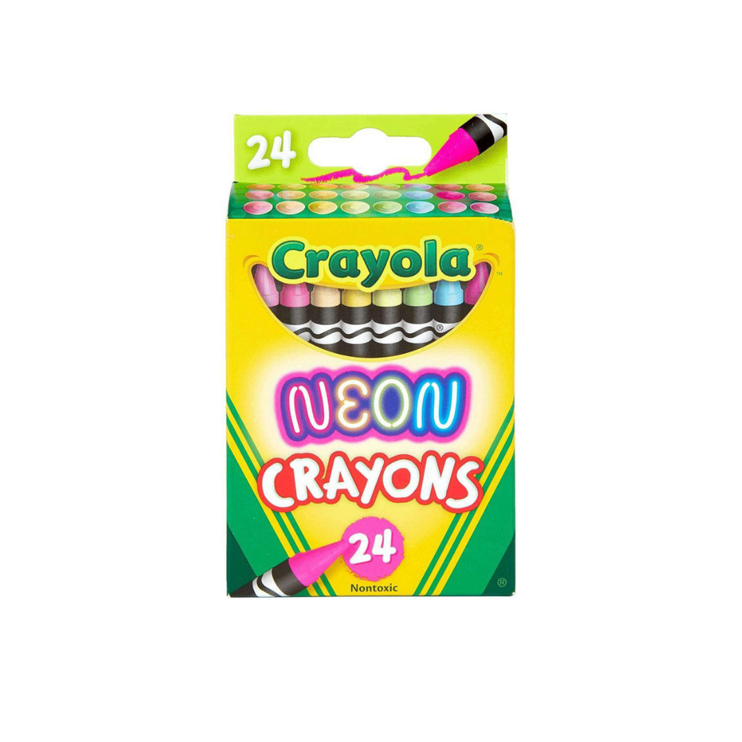 Crayon de Cera Crayola 24 Colores NEON