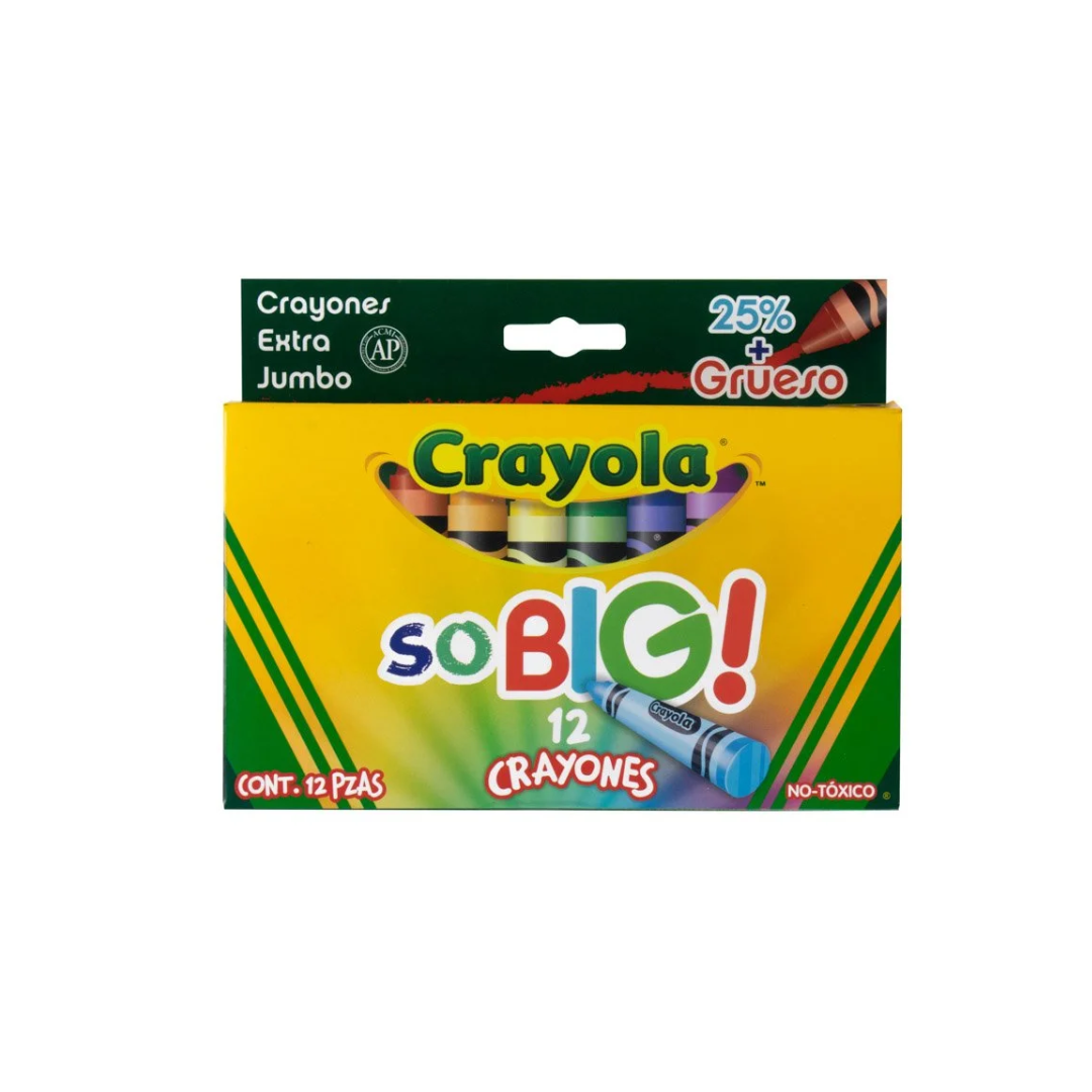 Crayon de Cera Crayola 12 Colores SO BIG