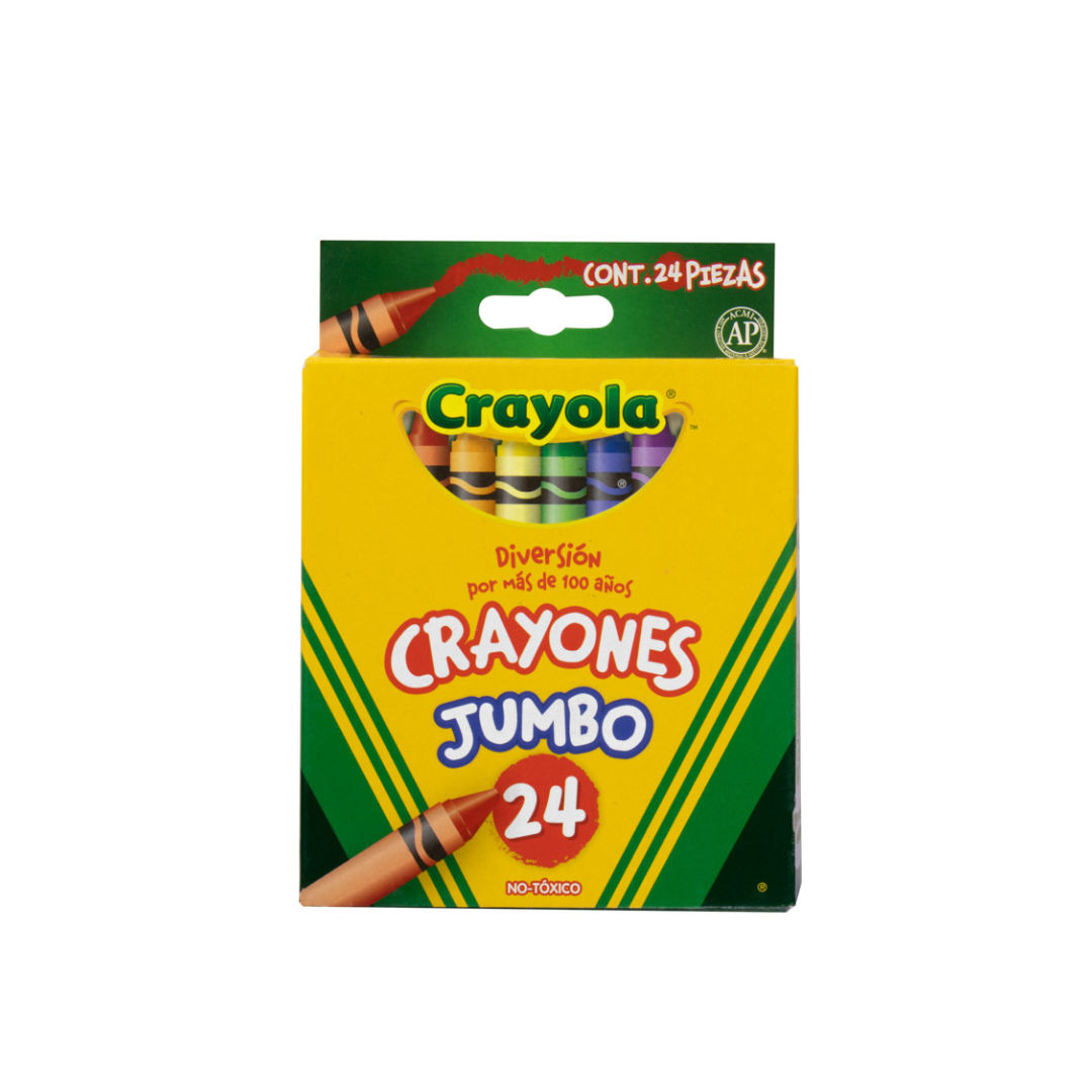 Crayón de Cera Crayola 24 Colores JUMBO (CM520324)