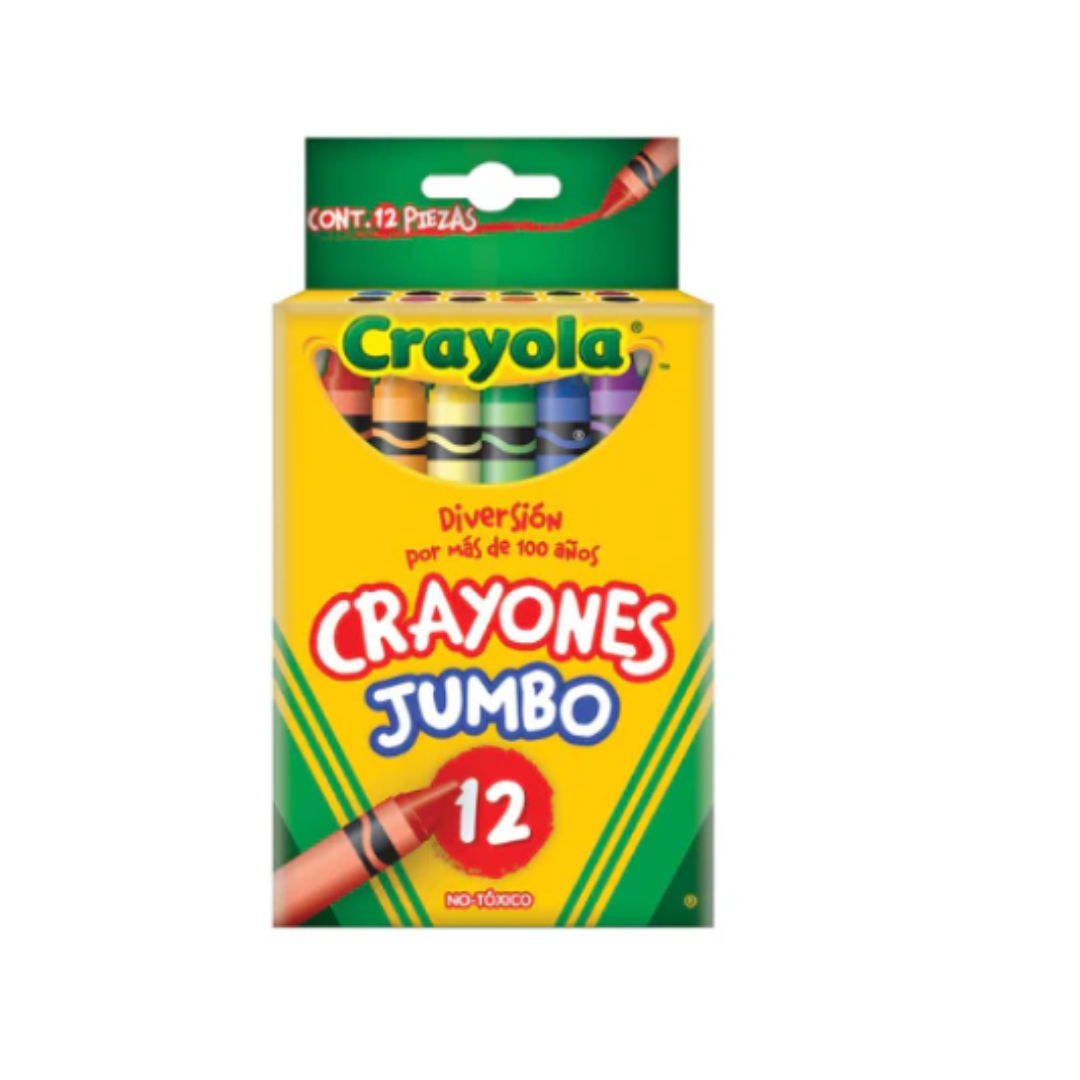 Crayón de Cera Crayola 12 Colores JUMBO (CM520312)