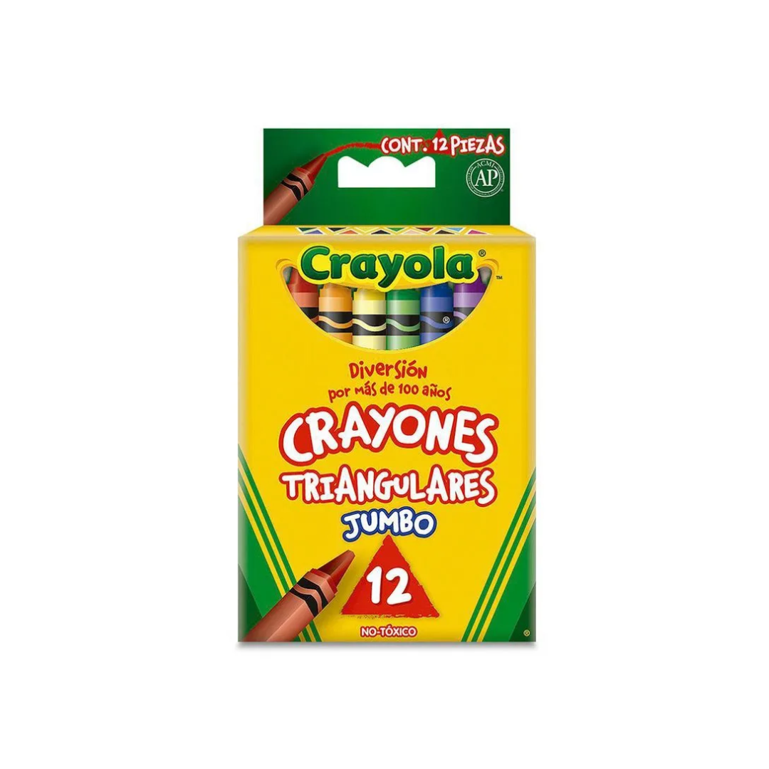 Crayon de Cera Crayola 12 Colores Triangular (CM524312)