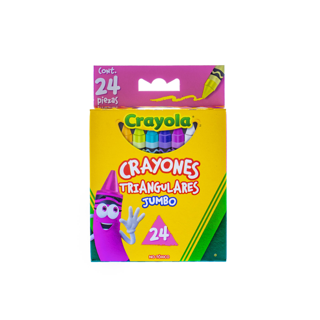 Crayon de Cera Crayola 24 Colores Triangular (CM524324)