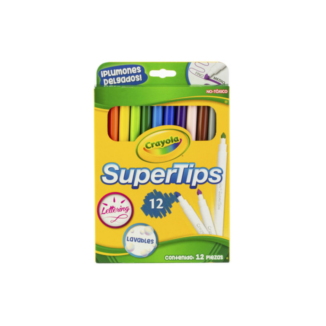 Marcador estuche 12c Lavable Crayola