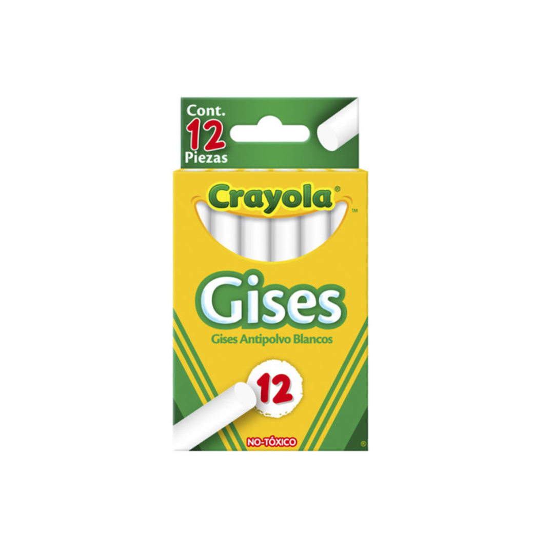 Yeso Comprimido Blanco 12 pcs Crayola