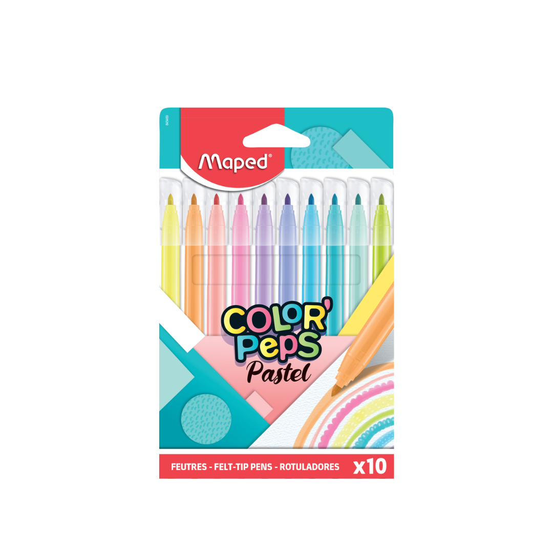 Marcador Estuche 10c Pastel Maped