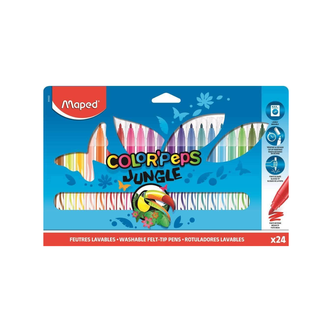 Marcador Estuche 24c Jungla Maped