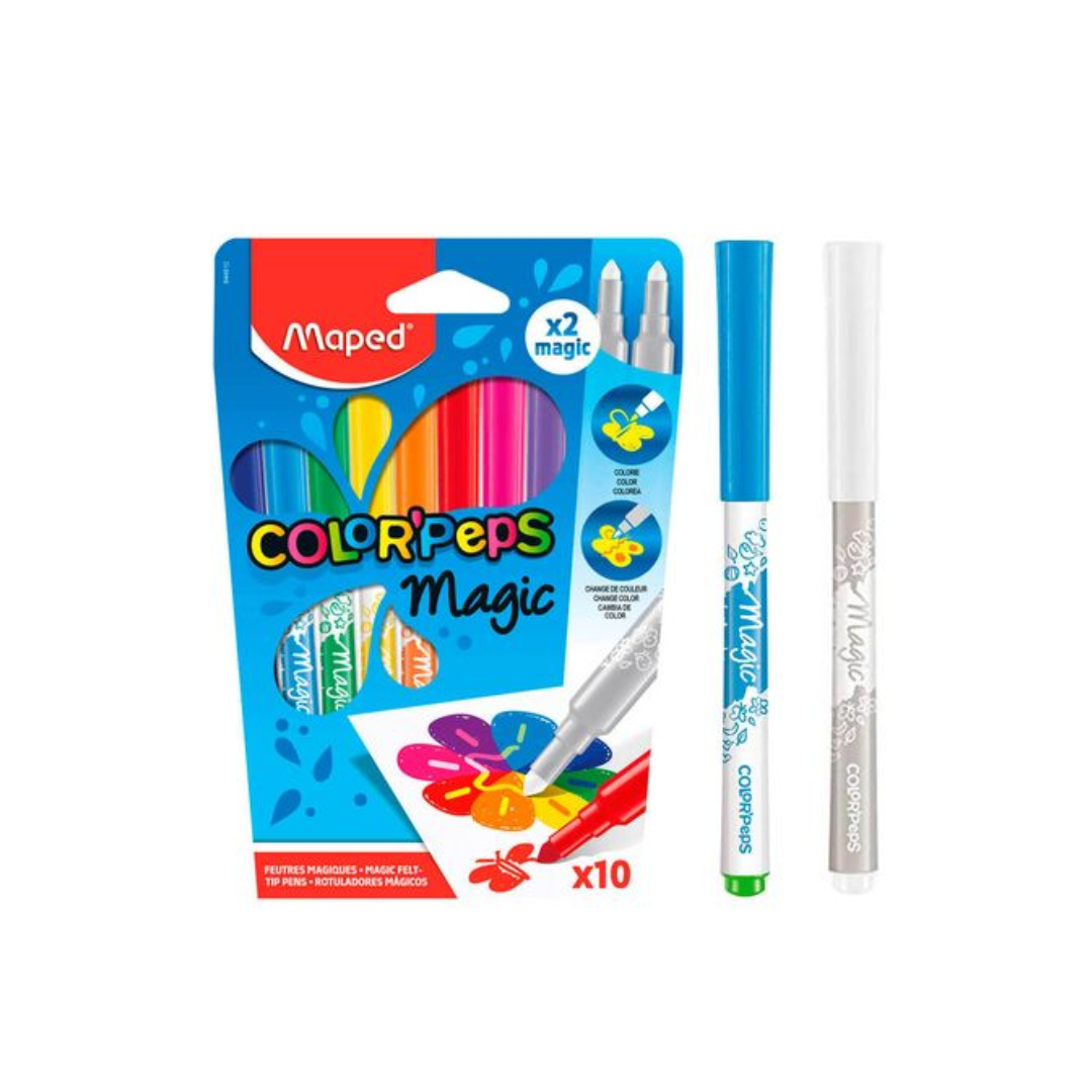 Marcador Estuche 10+2 Mágico Maped