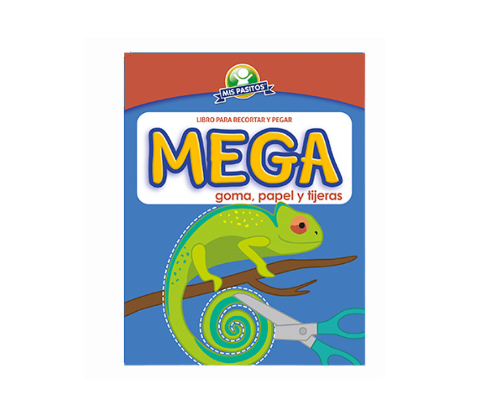 Libro Mega Goma, Papel y Tijeras - Mis Pasitos
