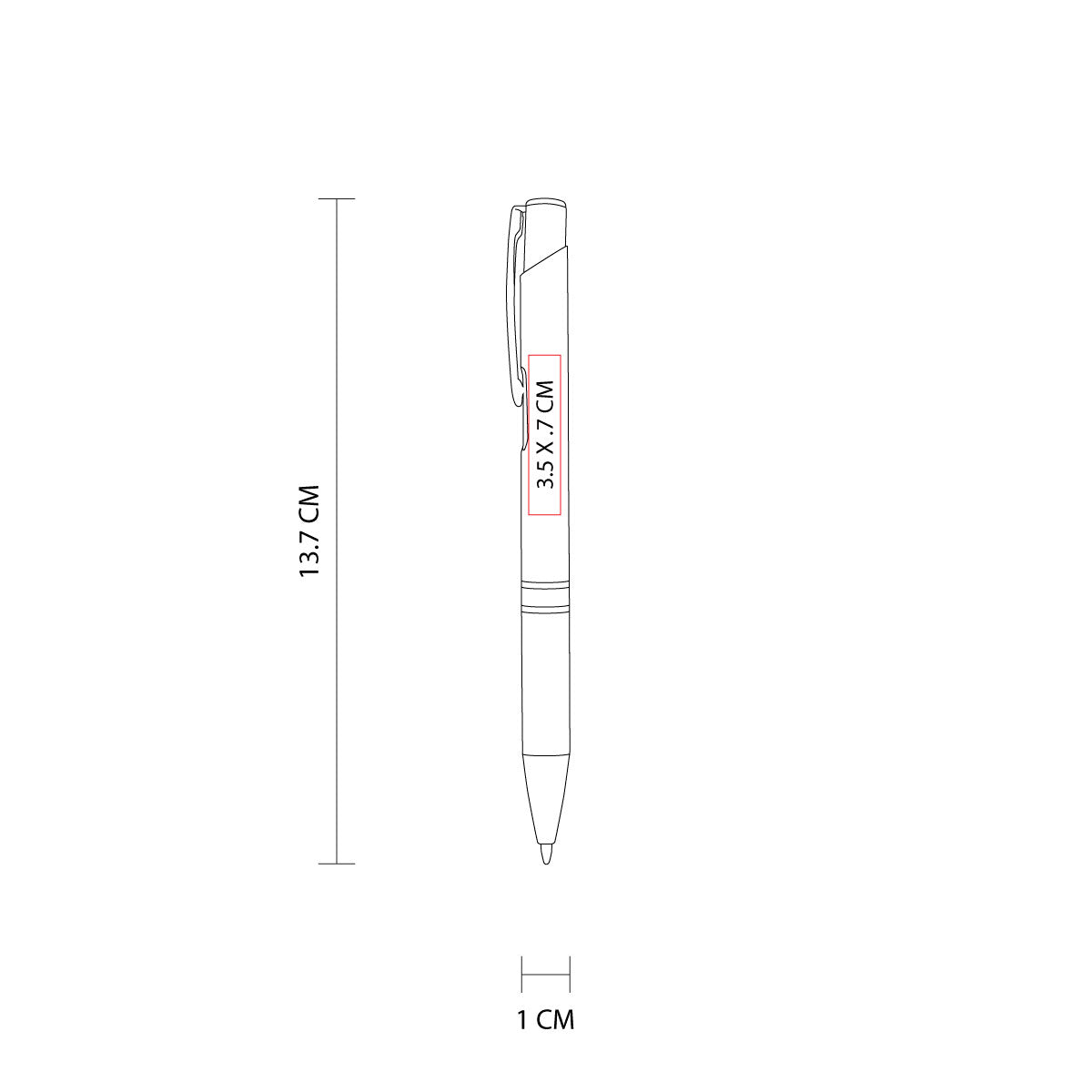 Promocional Bolígrafo AROS Amarillo