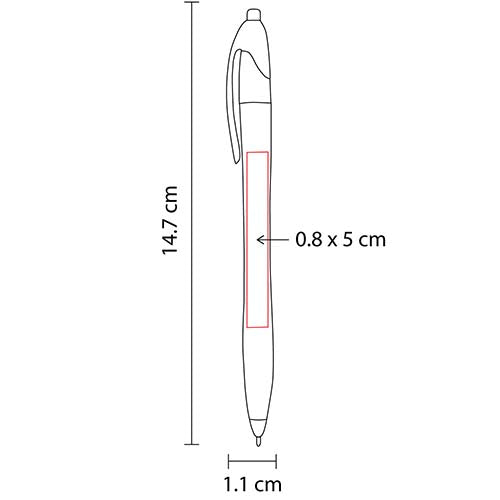 Promocional Bolígrafo VIKINGO Rojo