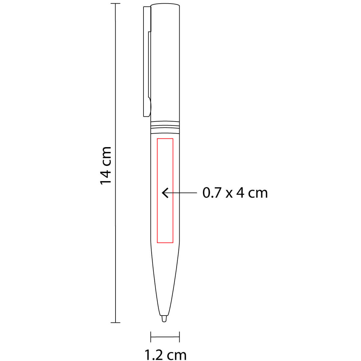 Promocional Bolígrafo MAO Negro
