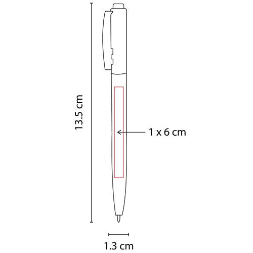 Promocional Bolígrafo KIVU Rojo Transparente