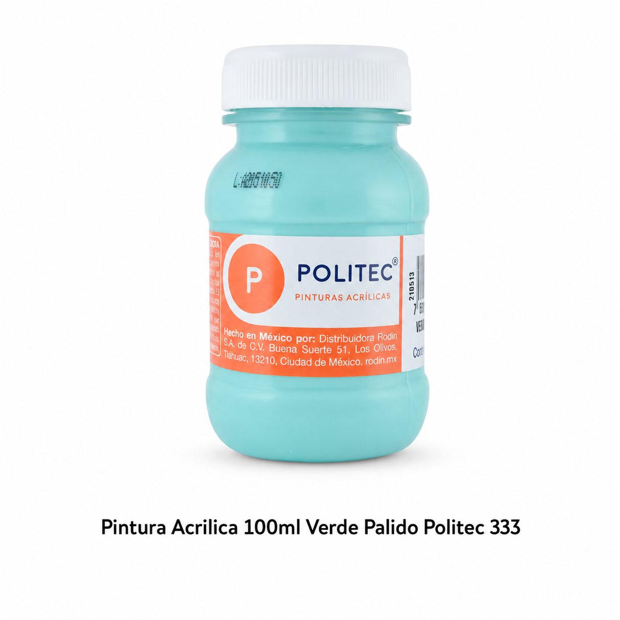Pintura Acrilica 100ml Verde Palido Politec 333