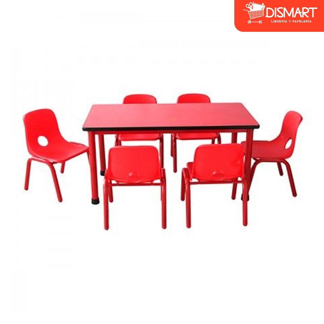 Mesa de Kinder Fija (60X60X59 CM) NO INCLUYE SILLAS (SC-004)