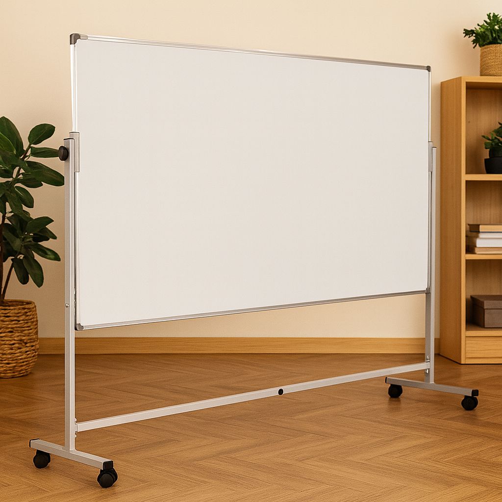 Pizarron Blanco con Tripode de Ruedas 200 x 120 cm (LD108+LD001)