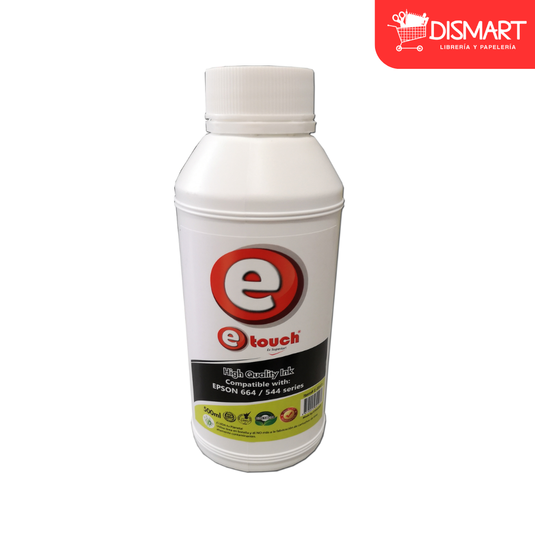 Tinta p/impresora epson ecotank genuina etouch® negro #544 medio litro