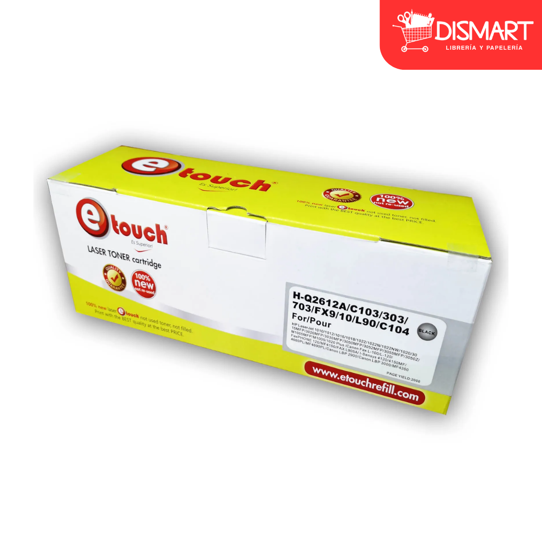 Toner para hp laserjet q2612a 100% nuevo etouch