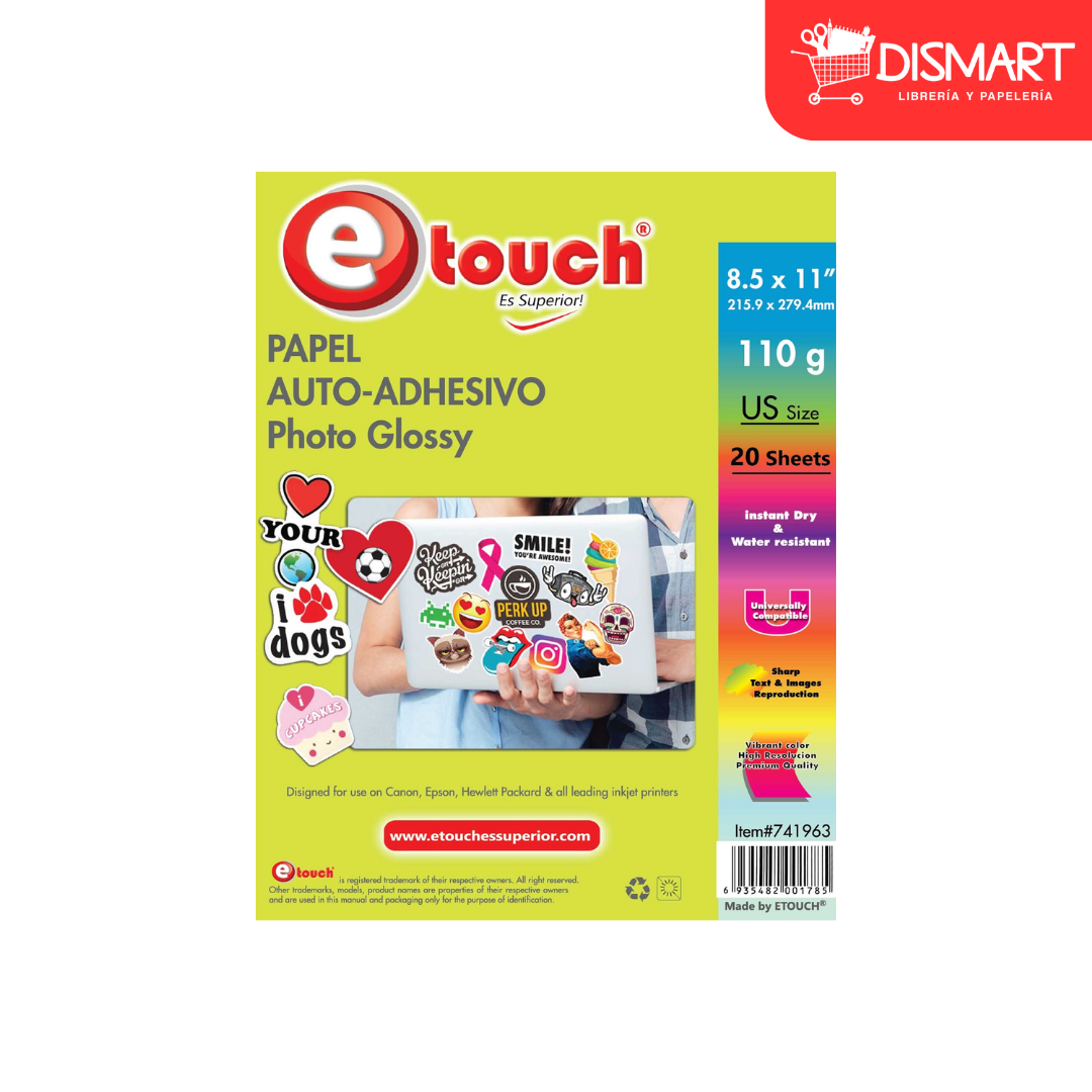 Papel sticker carta etouch®