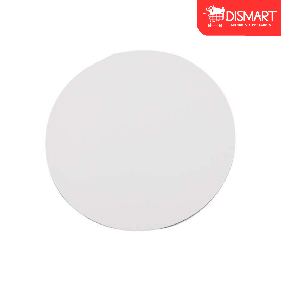 Mouse Pad Plano Redondo. Blanco