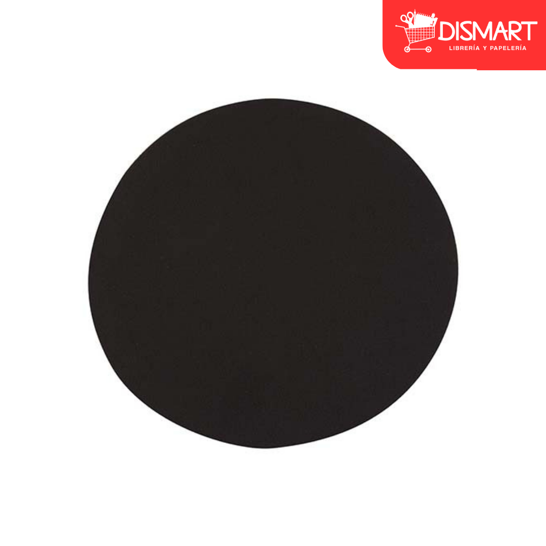 Mouse Pad Plano Redondo. Negro