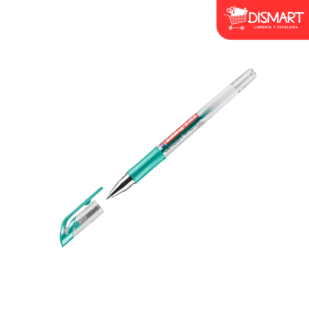 Edding Bolígrafo 2185-74 Crystal Jelly - Verde Metalico
