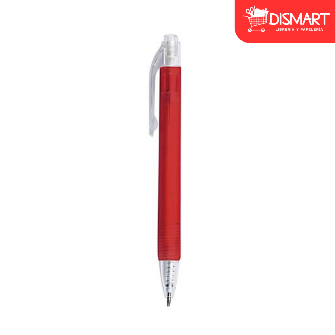 Promocional Bolígrafo FUROR Rojo transparente
