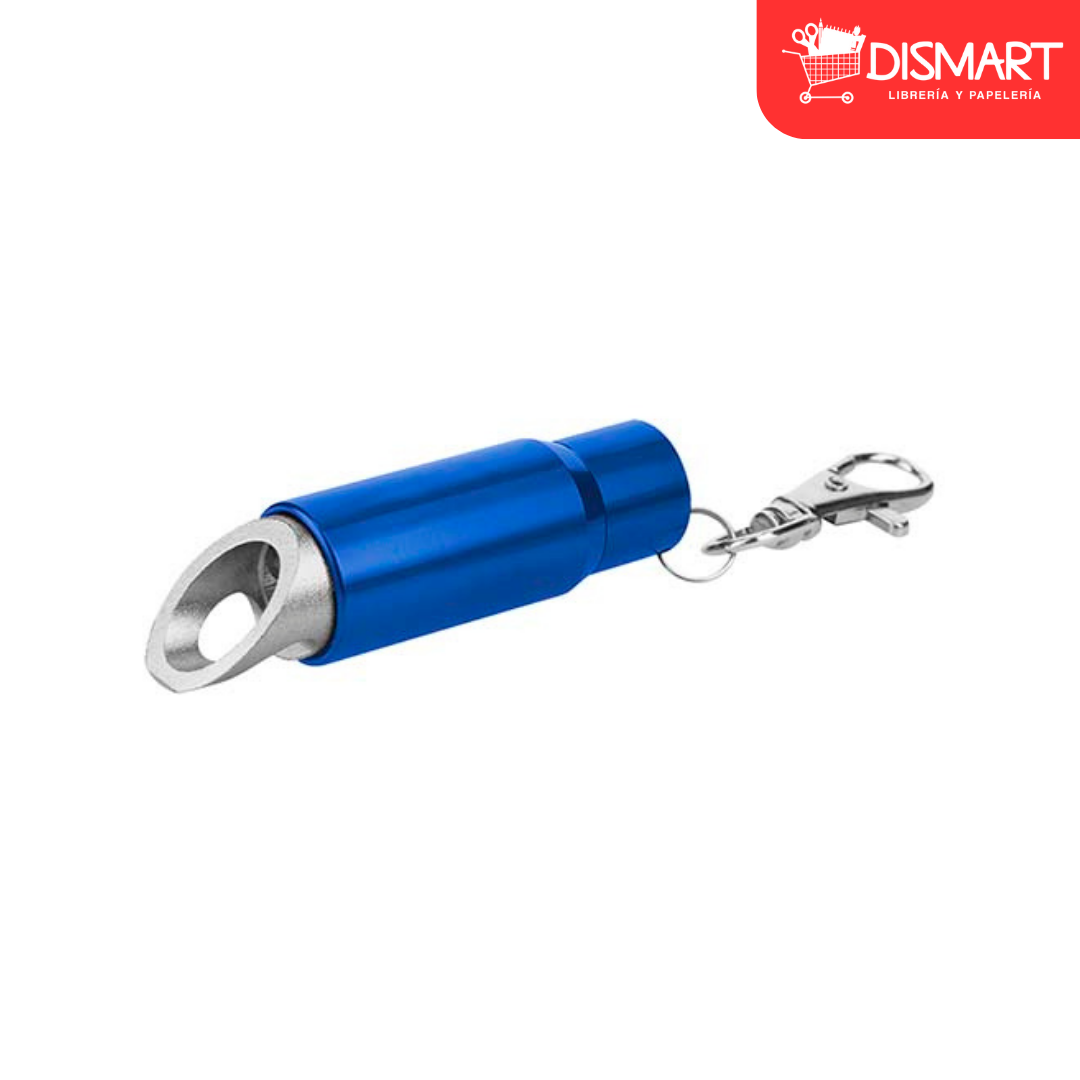 Llavero Destapador con Luz LEO azul